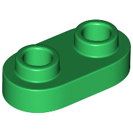 LEGO® los onderdeel Plaat Rond in kleur Groen 35480