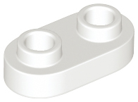 LEGO® los onderdeel Plaat Rond in kleur Wit 35480