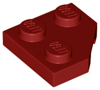 Plaatje in Gallery viewer laden, LEGO® los onderdeel Wig Plaat in kleur Donkerrood 26601