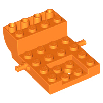 LEGO® los onderdeel Onderstel in kleur Oranje 24055
