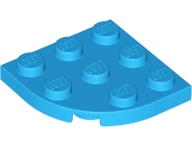 Plaatje in Gallery viewer laden, LEGO® los onderdeel Plaat Rond Donker Azuurblauw 30357