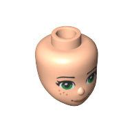 Plaatje in Gallery viewer laden, LEGO® los onderdeel Hoofd in kleur Lichte Noga 37292