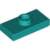 LEGO® los onderdeel Plaat Aangepast Donker Turkoois 15573