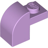 Plaatje in Gallery viewer laden, LEGO® los onderdeel Dakpan Gebogen in kleur Lavendel 6091