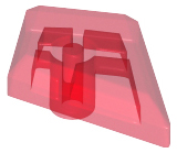 Plaatje in Gallery viewer laden, LEGO® los onderdeel Tegel Aangepast Doorzichtig Rood 35649
