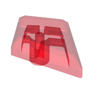 LEGO® los onderdeel Tegel Aangepast Doorzichtig Rood 35649