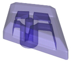 LEGO® los onderdeel Tegel Aangepast Doorzichtig Paars 35649