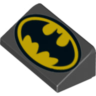 LEGO® los onderdeel Dakpan met Motief Zwart 85984pb186