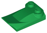 LEGO® los onderdeel Dakpan Gebogen in kleur Groen 47456