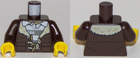 LEGO® onderdeel Lijf met Motief Donker Bruin 973pb2919c01