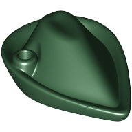 LEGO® los onderdeel Hoofddeksels in kleur Donkergroen 88489