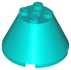 LEGO® los onderdeel Kegel in kleur Donker Turkoois 3943b