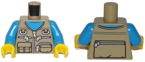 LEGO® Lijf met Motief Donker Geelbruin 973pb2912c01