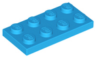 LEGO® los onderdeel Plaat Algemeen Donker Azuurblauw 3020