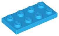 LEGO® los onderdeel Plaat Algemeen Donker Azuurblauw 3020