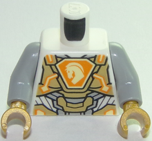 Plaatje in Gallery viewer laden, LEGO® los onderdeel Lijf met Motief Wit 973pb3047c01