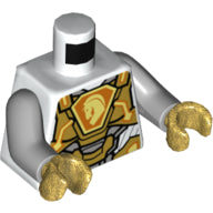 LEGO® los onderdeel Lijf met Motief Wit 973pb3047c01