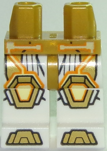 LEGO® los onderdeel Benen met Motief Parel Goud 970c01pb47