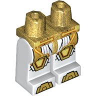 LEGO® los onderdeel Benen met Motief Parel Goud 970c01pb47