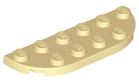 LEGO® los onderdeel Plaat Rond in kleur Geelbruin 18980