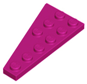 LEGO® los onderdeel Wig Plaat in kleur Magenta 54383