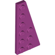 LEGO® los onderdeel Wig Plaat in kleur Magenta 54383