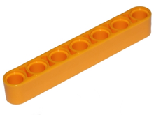 Plaatje in Gallery viewer laden, LEGO® onderdeel Technische Hefbalk Helder Licht Oranje 32524