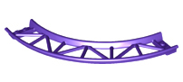 Plaatje in Gallery viewer laden, LEGO® los onderdeel Rails in kleur Donkerpaars 25061