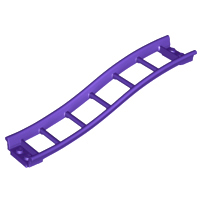 LEGO® los onderdeel Rails in kleur Donkerpaars 34738