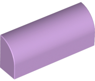 LEGO® los onderdeel Dakpan Gebogen in kleur Lavendel 6191