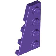 Plaatje in Gallery viewer laden, LEGO® los onderdeel Wig Plaat in kleur Donkerpaars 41770