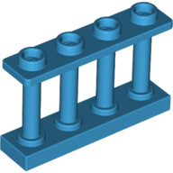 Plaatje in Gallery viewer laden, LEGO® los onderdeel Hek in kleur Donker Azuurblauw 15332