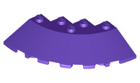 LEGO® los onderdeel Steen Rond in kleur Donkerpaars 95188