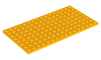 LEGO® los onderdeel Plaat Algemeen Helder Licht Oranje 92438