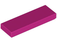 LEGO® los onderdeel Tegel Algemeen in kleur Magenta 63864