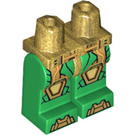 LEGO® los onderdeel Benen met Motief Parel Goud 970c06pb08