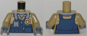 LEGO® Lijf met Motief Donker Geelbruin 973pb2918c01