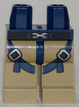 Plaatje in Gallery viewer laden, LEGO® los onderdeel Benen met Motief Donkerblauw 970c69pb16