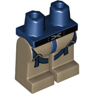 Plaatje in Gallery viewer laden, LEGO® los onderdeel Benen met Motief Donkerblauw 970c69pb16
