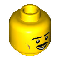 Plaatje in Gallery viewer laden, LEGO® los onderdeel Hoofd in kleur Geel 3626cpb2054
