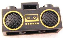 Plaatje in Gallery viewer laden, LEGO® los onderdeel Accessoire met Motief Zwart 93221pb01