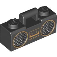 LEGO® los onderdeel Accessoire met Motief Zwart 93221pb01