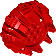 Plaatje in Gallery viewer laden, LEGO® los onderdeel Wiel in kleur Rood 64712