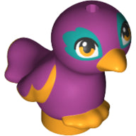 Plaatje in Gallery viewer laden, LEGO® los onderdeel Luchtdier Helder Licht Oranje 35074pb02