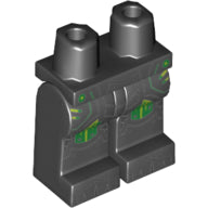 Plaatje in Gallery viewer laden, LEGO® los onderdeel Benen met Motief Zwart 970c00pb0769