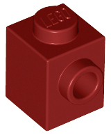 Plaatje in Gallery viewer laden, LEGO® los onderdeel Steen Aangepast Donkerrood 87087