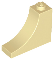 LEGO® los onderdeel Steen Boog in kleur Geelbruin 18653