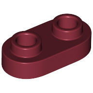 Plaatje in Gallery viewer laden, LEGO® los onderdeel Plaat Rond in kleur Donkerrood 35480