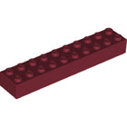 LEGO® los onderdeel Steen in kleur Donkerrood 3006