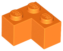 Plaatje in Gallery viewer laden, LEGO® los onderdeel Steen in kleur Oranje 2357